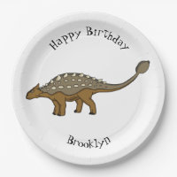 Ankylosaurus armoured dinosaur illustration 