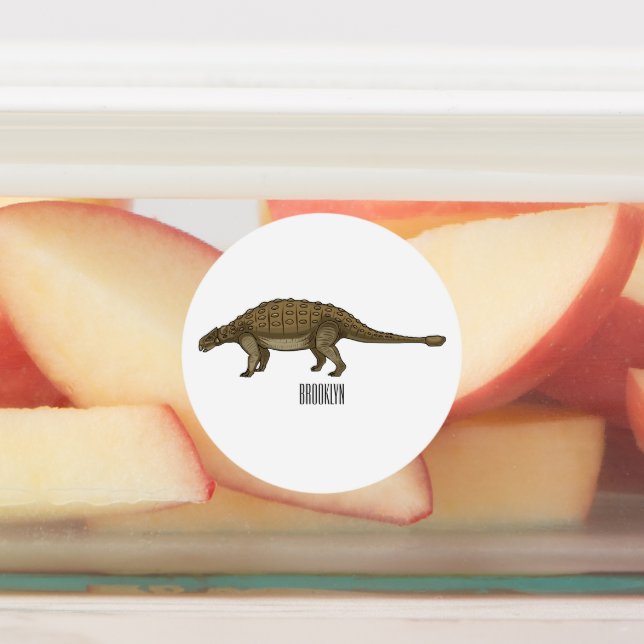 Ankylosaurus cartoon illustration  (Affixed)