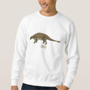 Ankylosaurus cartoon illustration sweatshirt