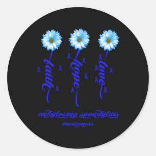 Ankylosing Spondylitis Awareness Ankylosing Spondy Classic Round Sticker