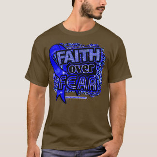 Ankylosing Spondylitis awareness Ribbon Faith Over T-Shirt