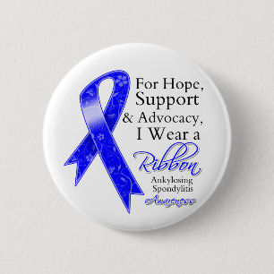 Ankylosing Spondylitis Support Hope 2 Inch Round Button