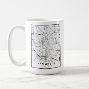 Ann Arbor Map Coffee Mug