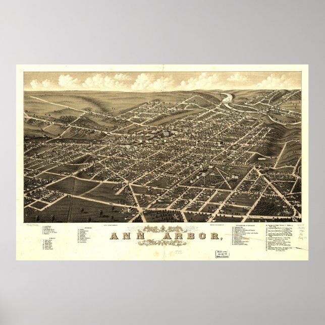 Ann Arbor, Michigan (1880) Poster (Front)