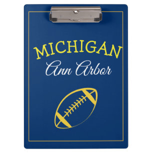 Ann Arbor Michigan Blue and Maize Clipboard