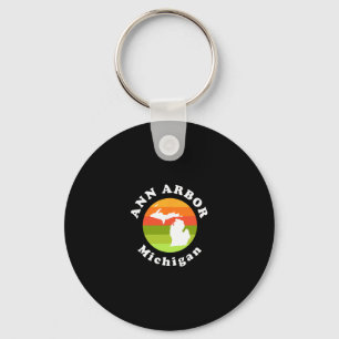 Ann Arbor Michigan Outdoors Sunrise Mi Vacation  Keychain