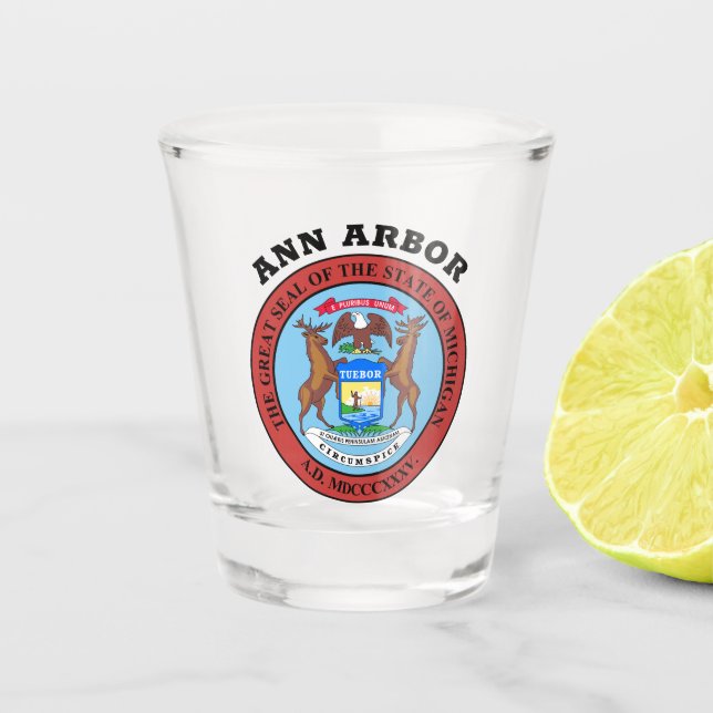 Ann Arbor, Michigan Shot Glass (Front)