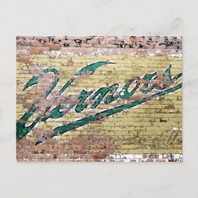 Ann Arbor Michigan Vernor's Brick Wall Vintage Postcard (Front)