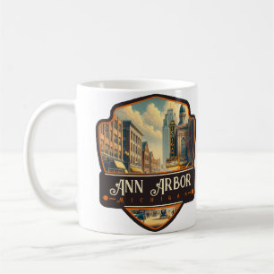 Ann Arbor, Michigan   Vintage Coffee Mug