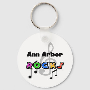Ann Arbor Rocks Keychain