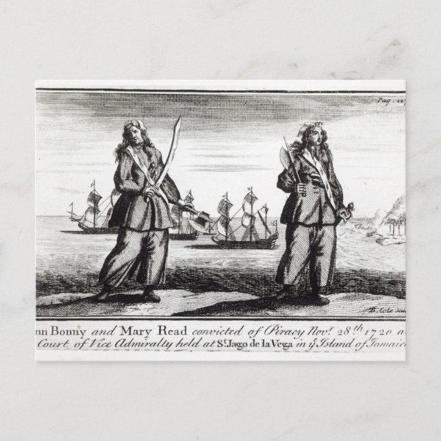 Ann Bonny and Mary Postcard (Front)