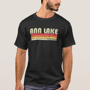 Ann Lake Minnesota Funny Fishing Camping Summer T-Shirt