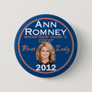 ANN ROMNEY 2 INCH ROUND BUTTON