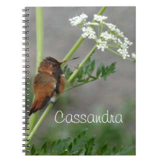 Ann"s Lace and bird Notebook