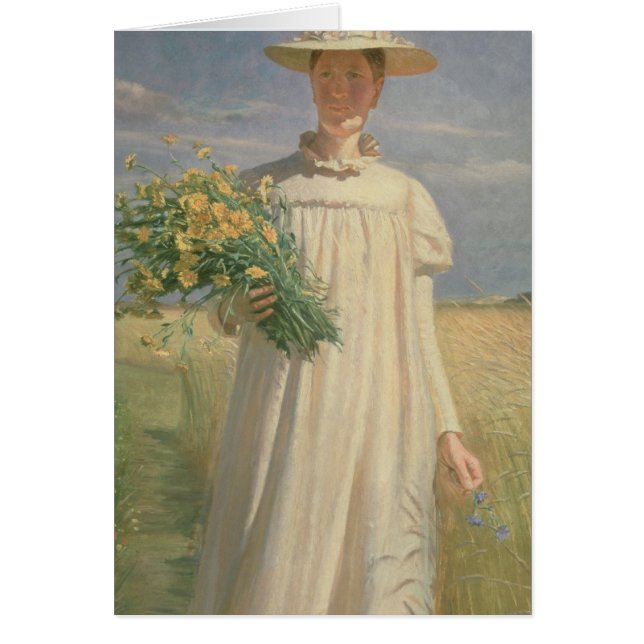 Anna Ancher returning from Flower Picking, 1902 (Front)
