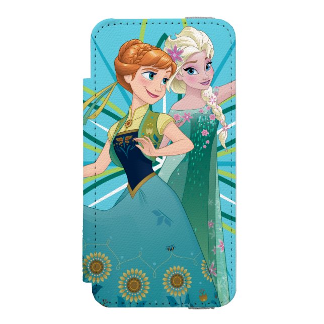 Anna and Elsa | Celebrate Sisterhood Incipio iPhone Wallet Case (Folio Front)