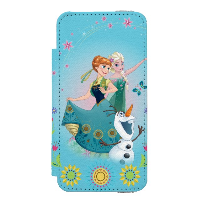 Anna and Elsa | Celebrate Sisterhood Incipio iPhone Wallet Case (Folio Front)