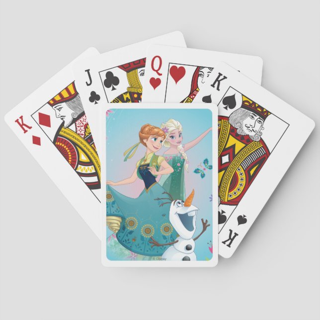 Anna and Elsa | Celebrate Sisterhood Playing Cards (Back)