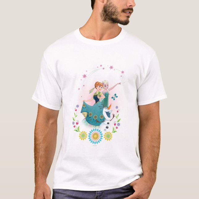 Anna and Elsa | Celebrate Sisterhood T-Shirt (Front)