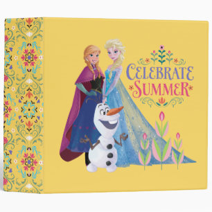 Anna and Elsa Celebrate Summer Binder