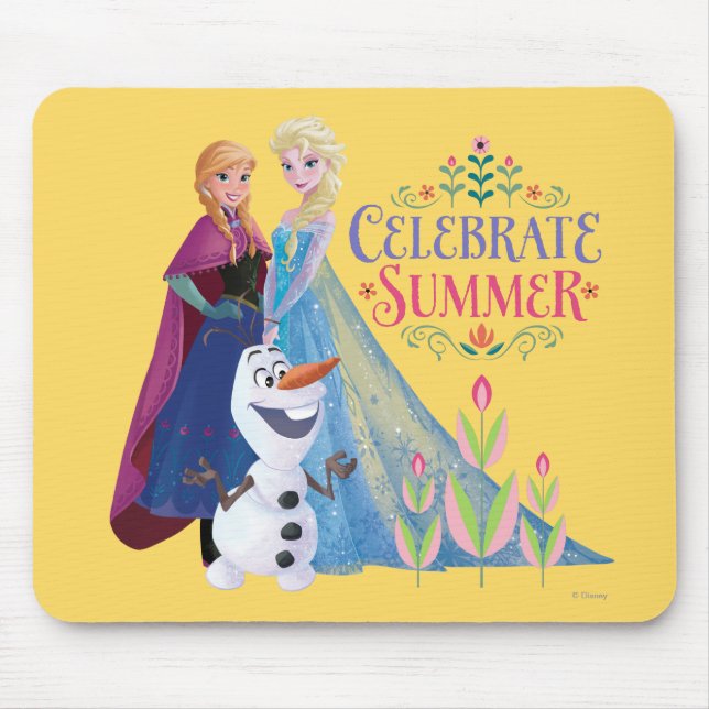Anna and Elsa | Celebrate Summer Mouse Pad (Front)