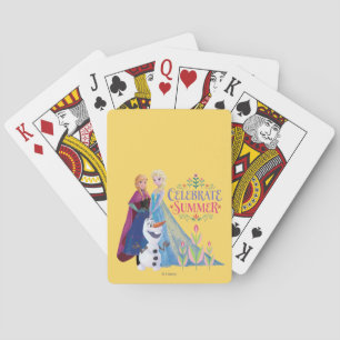 Anna and Elsa Celebrate Summer Playing Cards