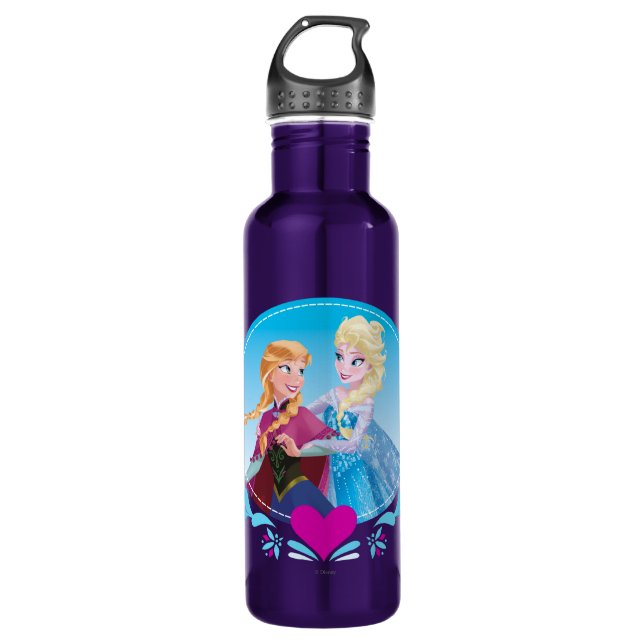 Anna and Elsa | Embracing 710 Ml Water Bottle (Front)