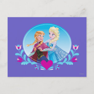 Anna and Elsa   Embracing Postcard