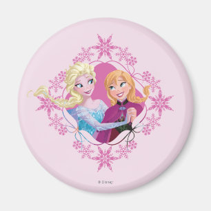 Anna and Elsa   Family Forever Magnet