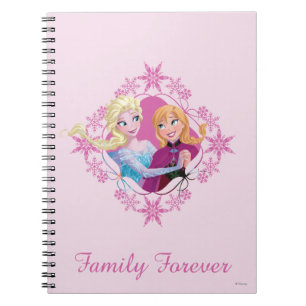 Anna and Elsa   Family Forever Notebook