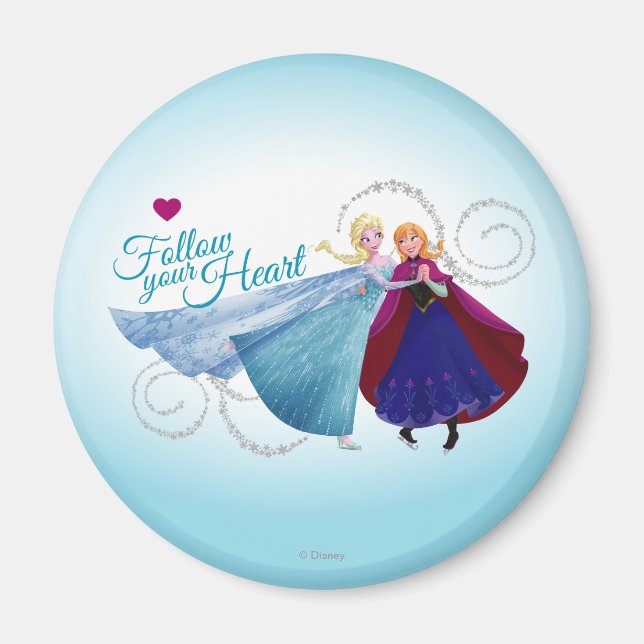 Anna and Elsa | Family Love Magnet (Front)