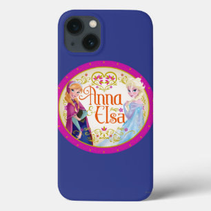 Anna and Elsa   Floral Frame iPhone 13 Case