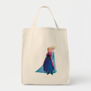 Anna and Elsa Holding Hands Tote Bag