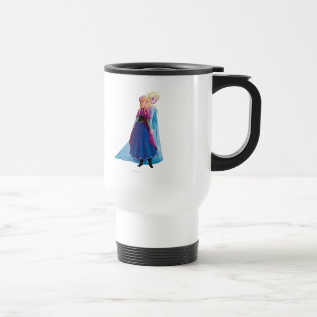 Anna and Elsa | Holding Hands Travel Mug (Right)