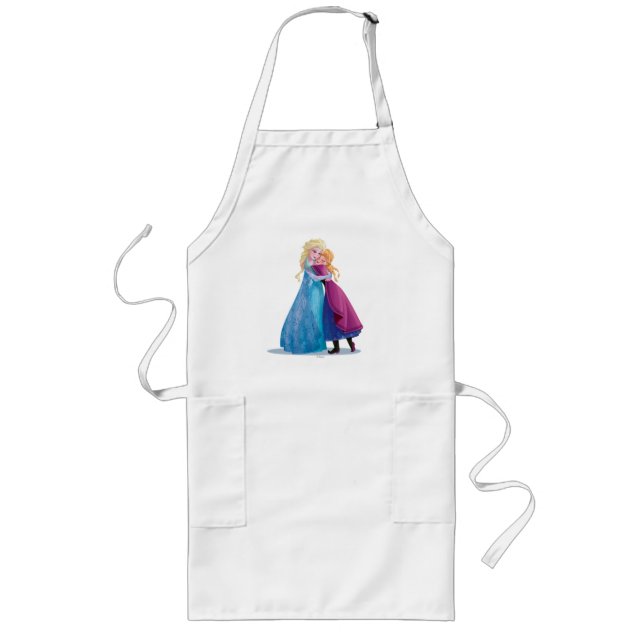 Anna and Elsa | Hugging Long Apron (Front)