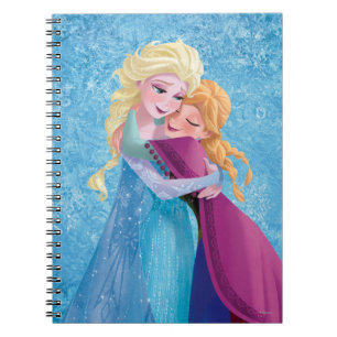 Anna and Elsa   Hugging Notebook