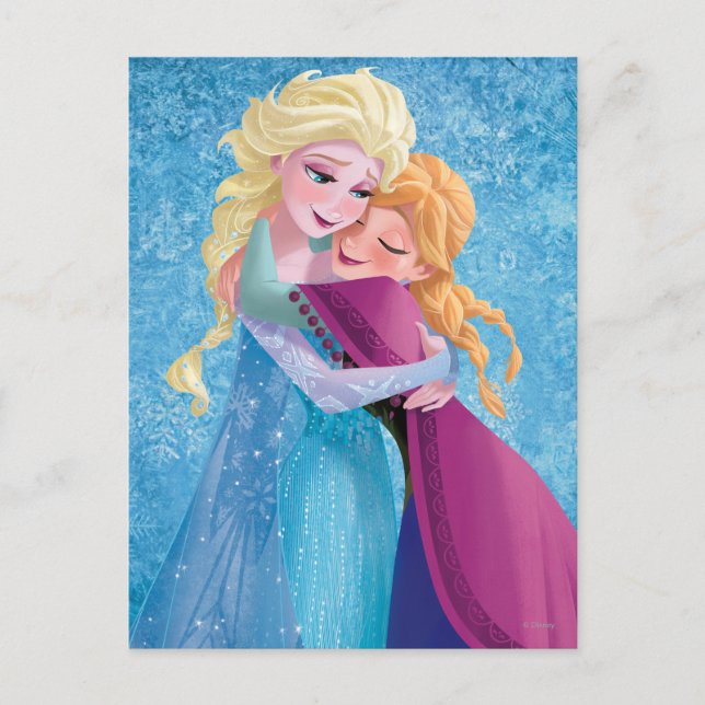 Anna and Elsa | Hugging Postcard (Front)