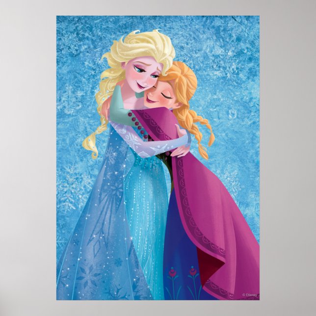 Anna and Elsa | Hugging Poster (Front)