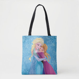 Anna and Elsa   Hugging Tote Bag