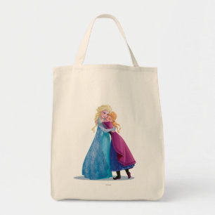 Anna and Elsa   Hugging Tote Bag