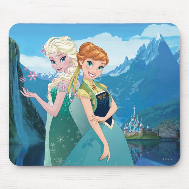 Anna and Elsa | My Sister Loves Me Mouse Pad (Front)