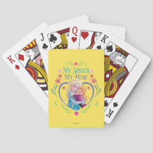 Anna and Elsa   My Sister My Hero Playing Cards