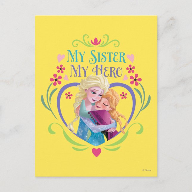 Anna and Elsa | My Sister My Hero Postcard (Front)