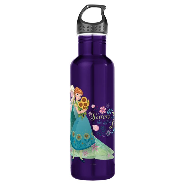 Anna and Elsa | Sister Love 710 Ml Water Bottle (Front)