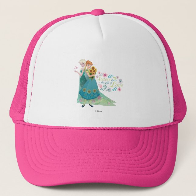 Anna and Elsa | Sister Love Trucker Hat (Front)