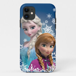 Anna and Elsa   Snowflakes iPhone 11 Case