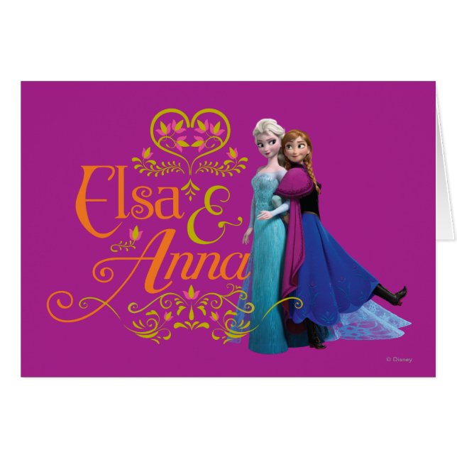 Anna and Elsa | Standing Back to Back (Front Horizontal)