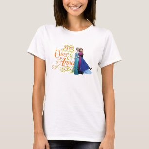 Anna and Elsa   Standing Back to Back T-Shirt