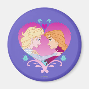 Anna and Elsa   Strong Bond Magnet