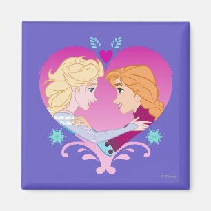 Anna and Elsa   Strong Bond Magnet